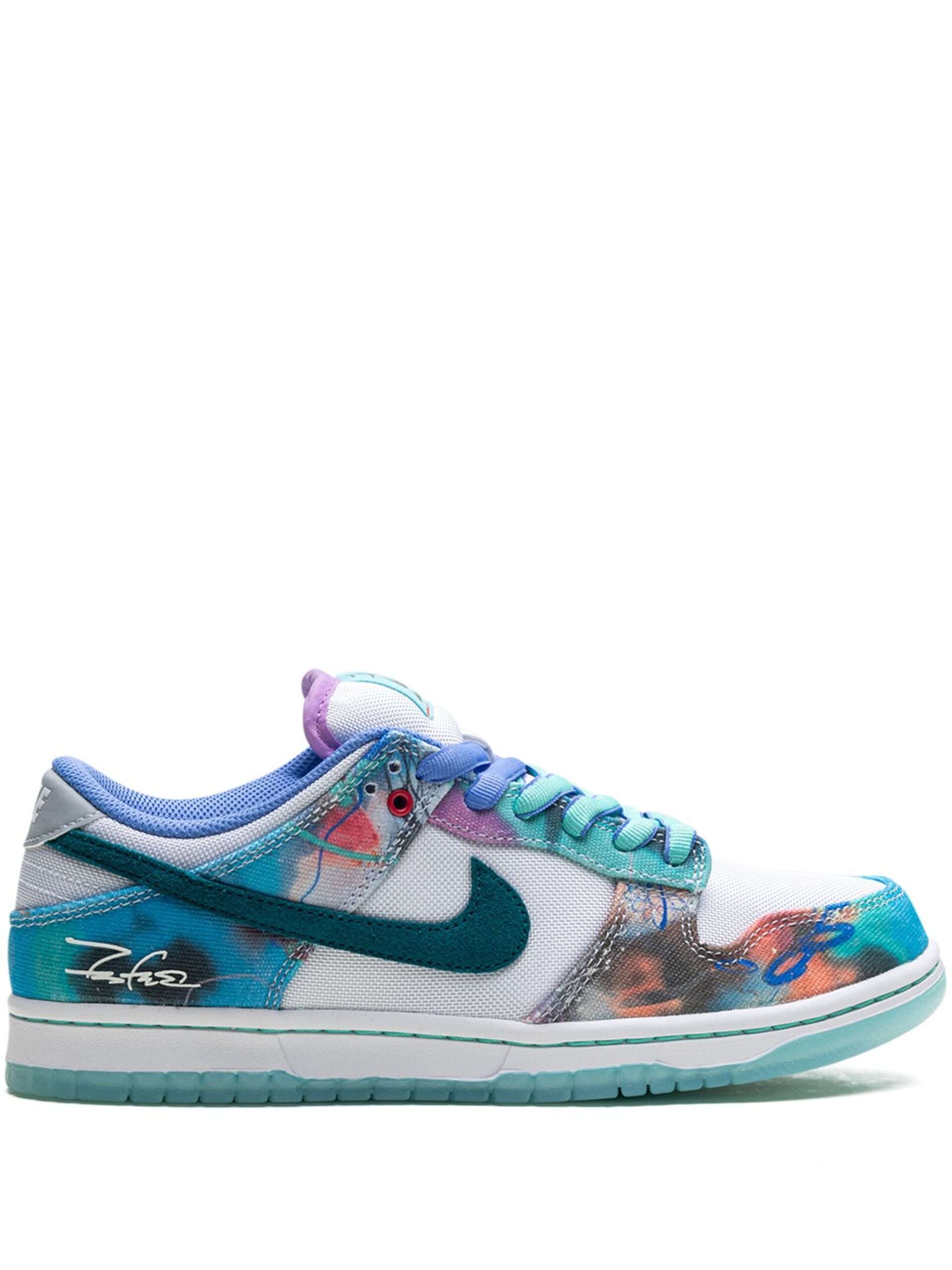 Futura Laboratories SB Dunk Low “Bleached Aqua”